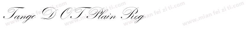 Tango D OT Plain Reg字体转换